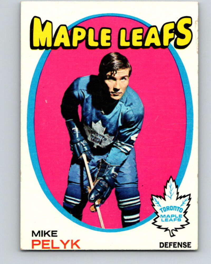 1971-72 Topps #92 Mike Pelyk  Toronto Maple Leafs  V16532