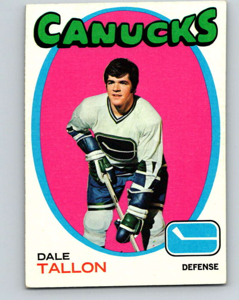 1971-72 Topps #95 Dale Tallon  Vancouver Canucks  V16535
