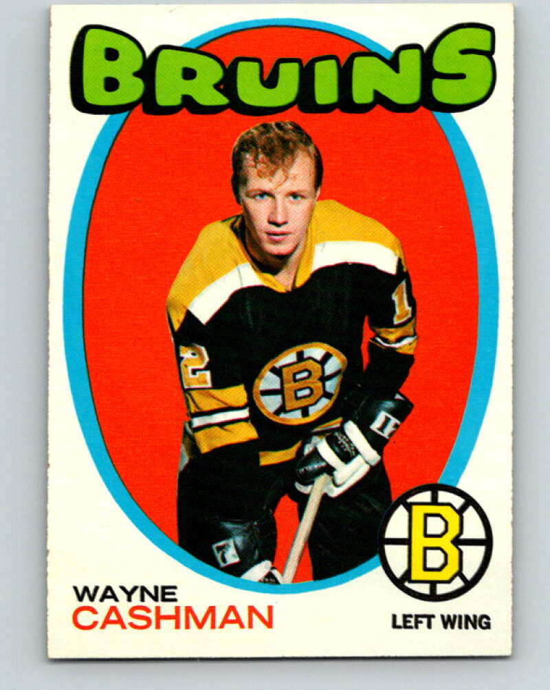 1971-72 Topps #129 Wayne Cashman  Boston Bruins  V16548