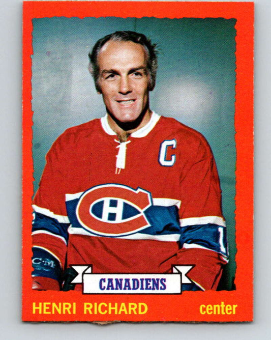 1973-74 Topps #87 Henri Richard  Montreal Canadiens  V16655