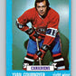 1973-74 Topps #115 Yvan Cournoyer  Montreal Canadiens  V16666