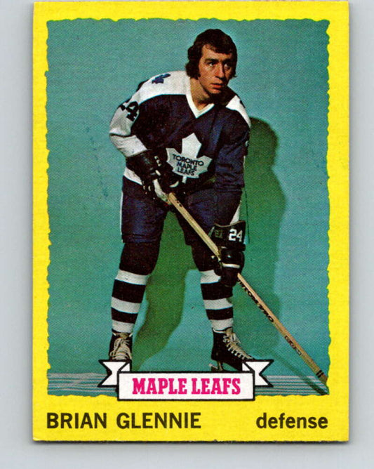 1973-74 Topps #163 Brian Glennie  Toronto Maple Leafs  V16680