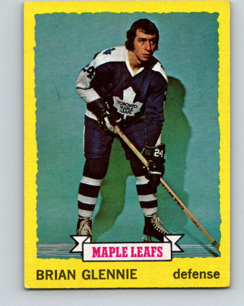 1973-74 Topps #163 Brian Glennie  Toronto Maple Leafs  V16682