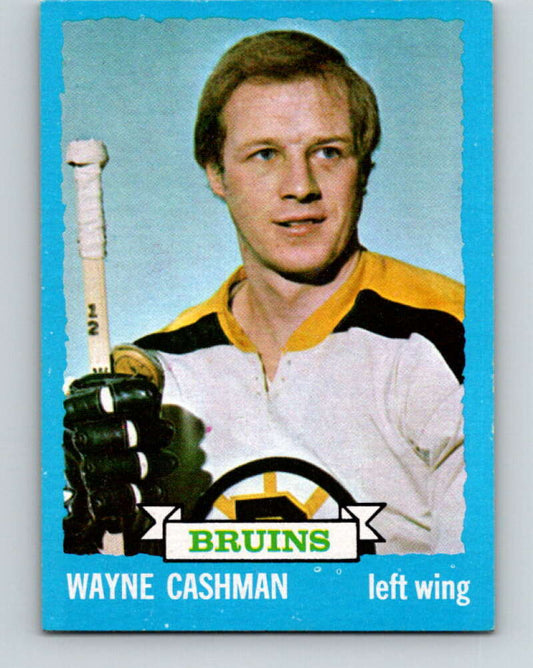 1973-74 Topps #166 Wayne Cashman  Boston Bruins  V16686