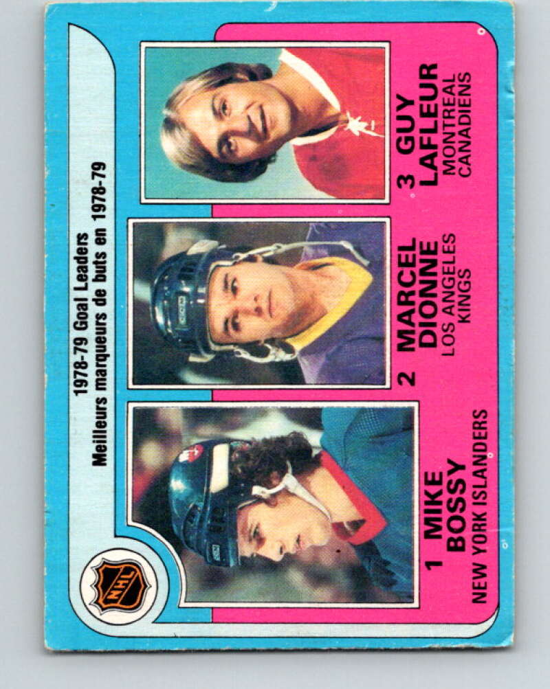 1979-80 O-Pee-Chee #1 Bossy/Dionne/Lafleur LL  V16710
