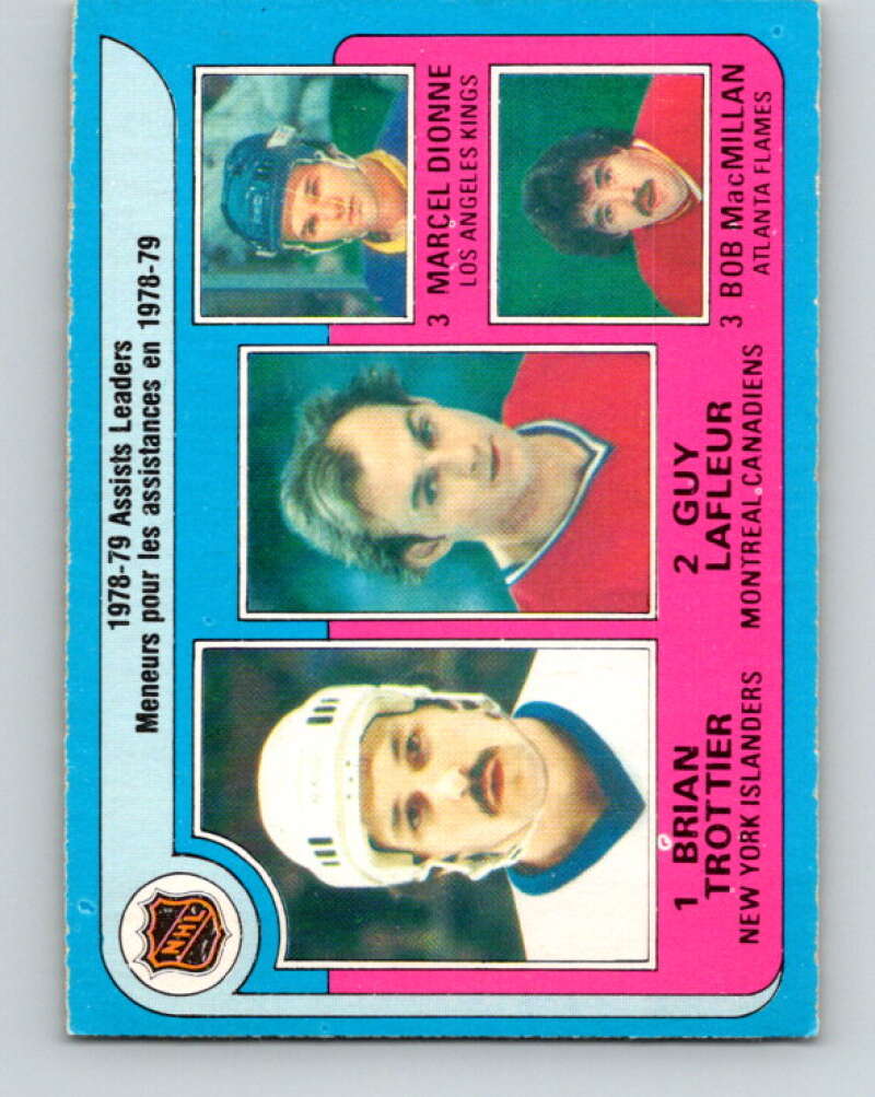 1979-80 O-Pee-Chee #2 Trottier/Lafleur/Dionne/MacMillan  V16713