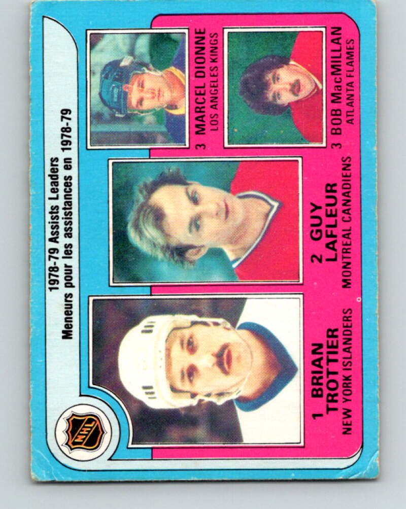 1979-80 O-Pee-Chee #2 Trottier/Lafleur/Dionne/MacMillan  V16727