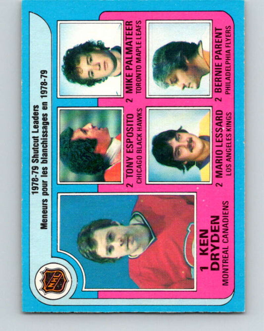 1979-80 O-Pee-Chee #8 Dryden/Esposito/Palmateer/Lessard/Parent  V16779