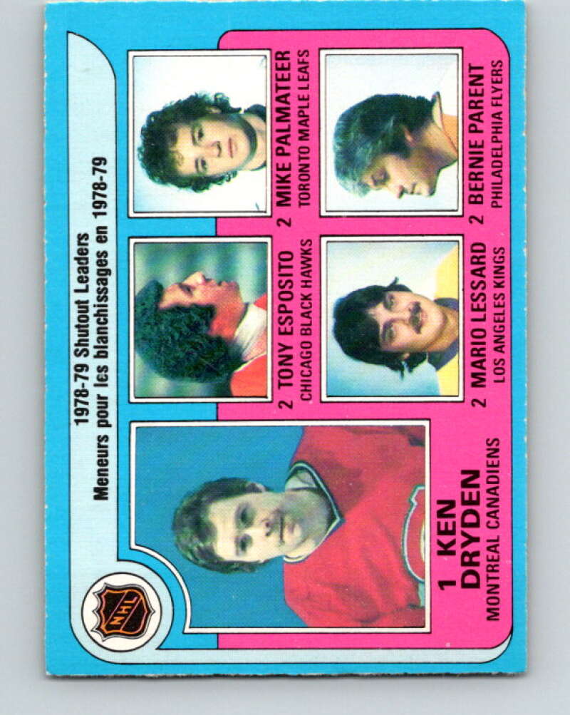 1979-80 O-Pee-Chee #8 Dryden/Esposito/Palmateer/Lessard/Parent  V16783