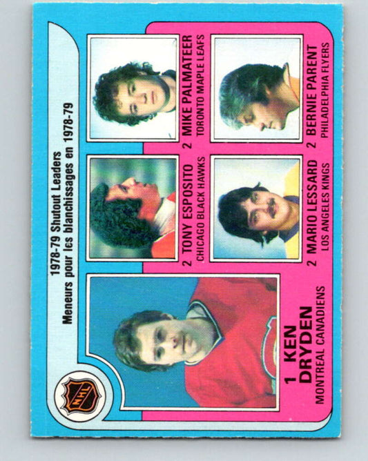 1979-80 O-Pee-Chee #8 Dryden/Esposito/Palmateer/Lessard/Parent  V16785