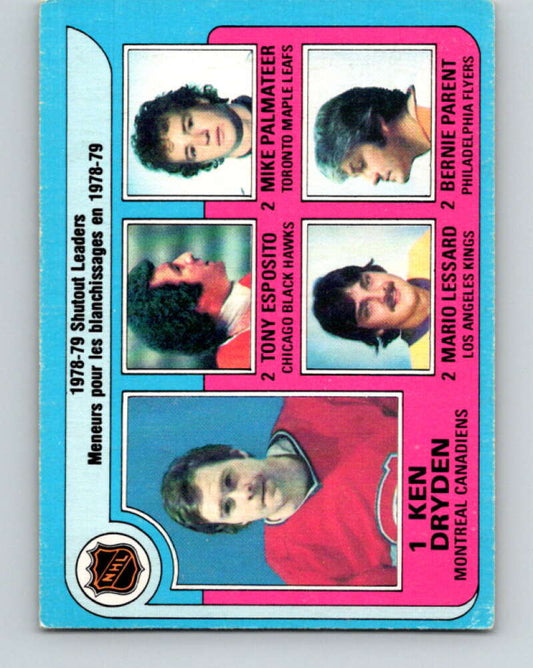 1979-80 O-Pee-Chee #8 Dryden/Esposito/Palmateer/Lessard/Parent  V16786