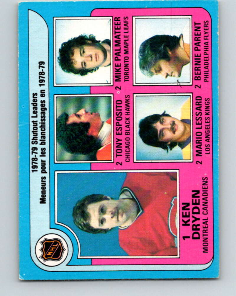 1979-80 O-Pee-Chee #8 Dryden/Esposito/Palmateer/Lessard/Parent  V16787