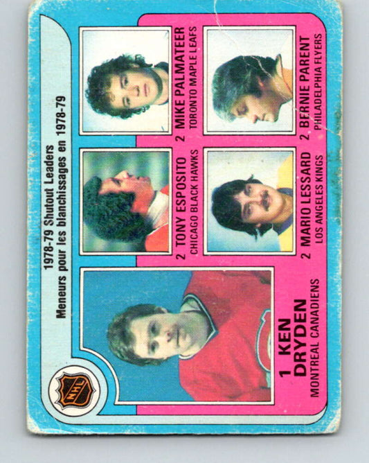 1979-80 O-Pee-Chee #8 Dryden/Esposito/Palmateer/Lessard/Parent  V16789