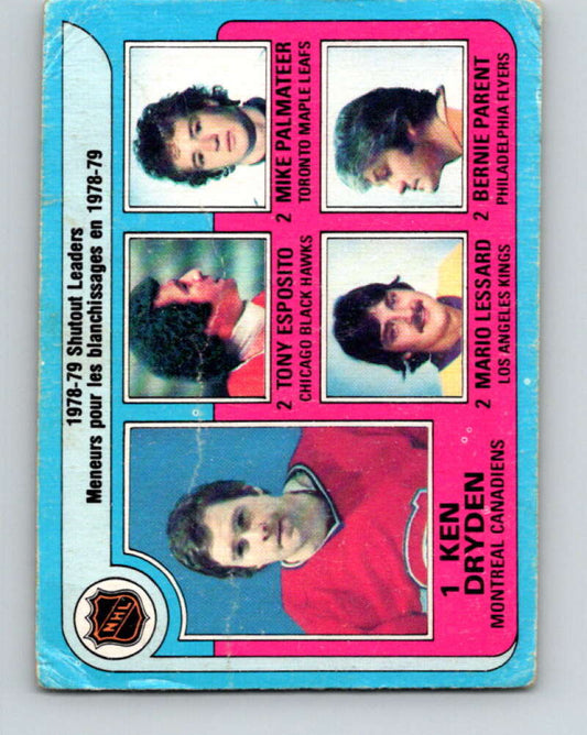 1979-80 O-Pee-Chee #8 Dryden/Esposito/Palmateer/Lessard/Parent  V16790