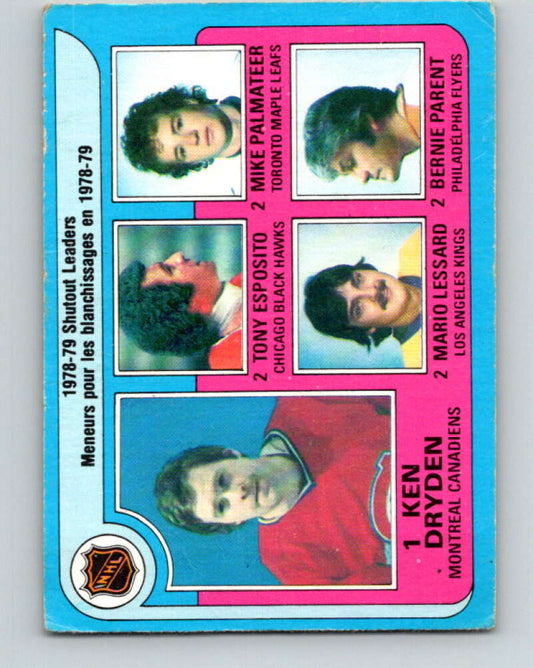 1979-80 O-Pee-Chee #8 Dryden/Esposito/Palmateer/Lessard/Parent  V16791