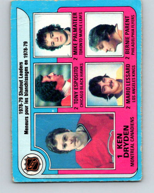 1979-80 O-Pee-Chee #8 Dryden/Esposito/Palmateer/Lessard/Parent  V16792