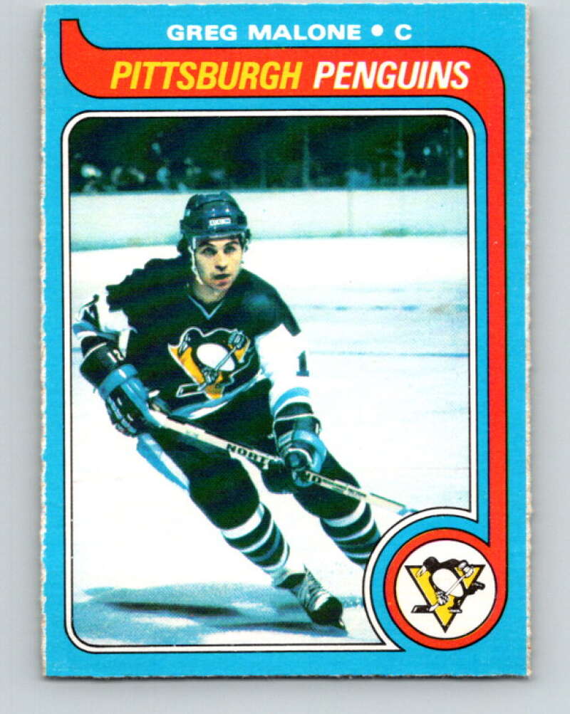 1979-80 O-Pee-Chee #9 Greg Malone  Pittsburgh Penguins  V16795