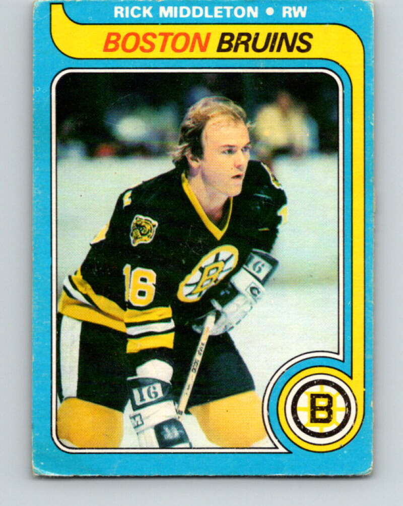 1979-80 O-Pee-Chee #10 Rick Middleton  Boston Bruins  V16819