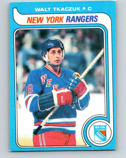 1979-80 O-Pee-Chee #15 Walt Tkaczuk  New York Rangers  V16874