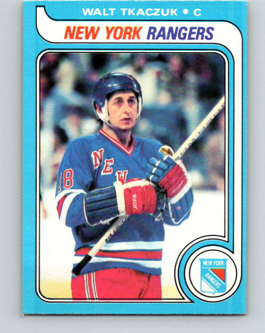 1979-80 O-Pee-Chee #15 Walt Tkaczuk  New York Rangers  V16875