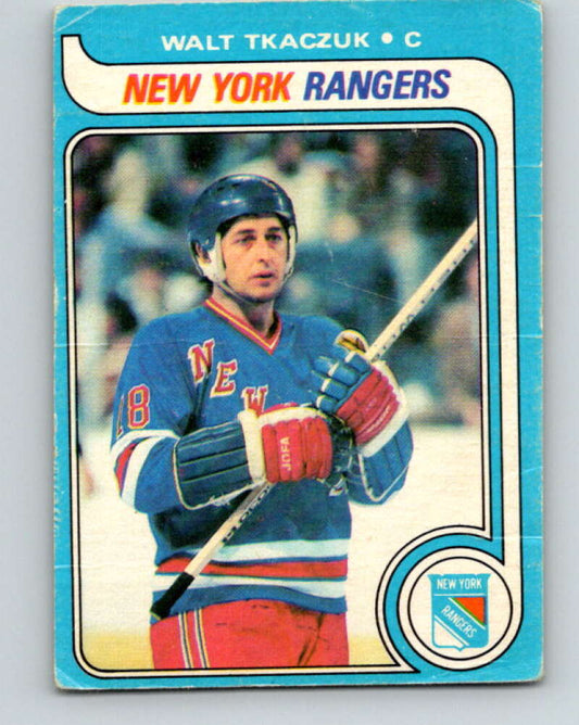 1979-80 O-Pee-Chee #15 Walt Tkaczuk  New York Rangers  V16879