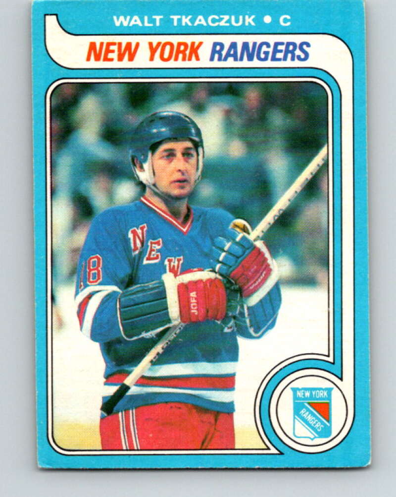 1979-80 O-Pee-Chee #15 Walt Tkaczuk  New York Rangers  V16880