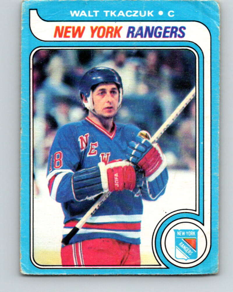 1979-80 O-Pee-Chee #15 Walt Tkaczuk  New York Rangers  V16881