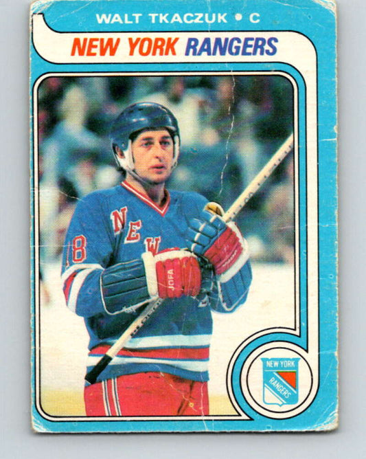 1979-80 O-Pee-Chee #15 Walt Tkaczuk  New York Rangers  V16884