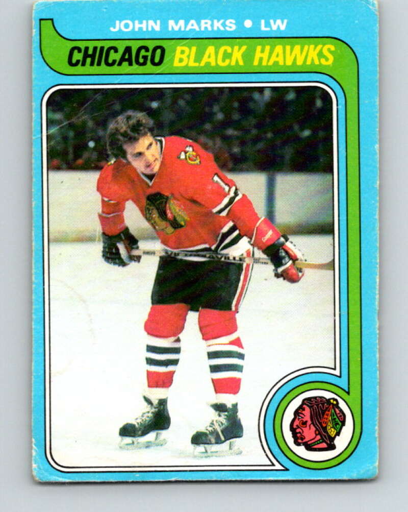 1979-80 O-Pee-Chee #16 John Marks  Chicago Blackhawks  V16892