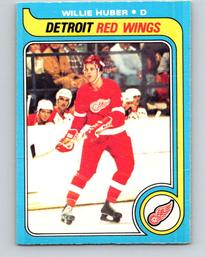 1979-80 O-Pee-Chee #17 Willie Huber  RC Rookie Detroit Red Wings  V16894