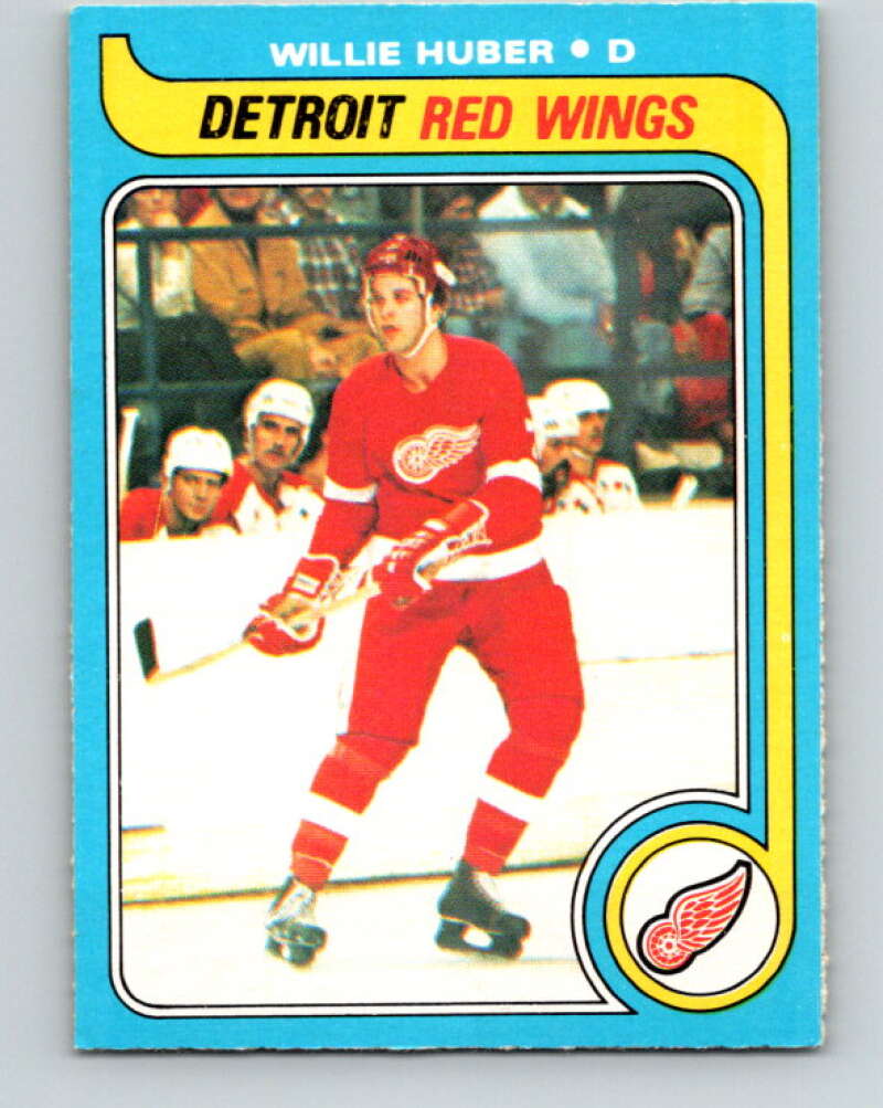 1979-80 O-Pee-Chee #17 Willie Huber  RC Rookie Detroit Red Wings  V16895