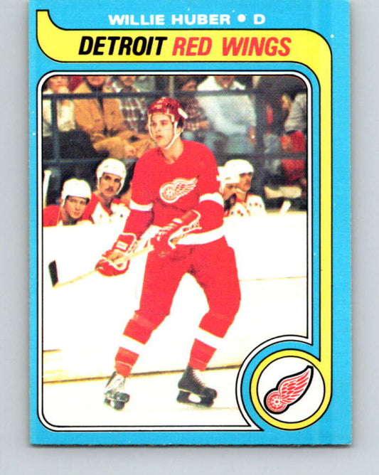 1979-80 O-Pee-Chee #17 Willie Huber  RC Rookie Detroit Red Wings  V16896