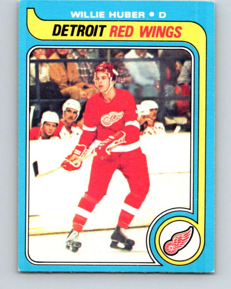 1979-80 O-Pee-Chee #17 Willie Huber  RC Rookie Detroit Red Wings  V16901