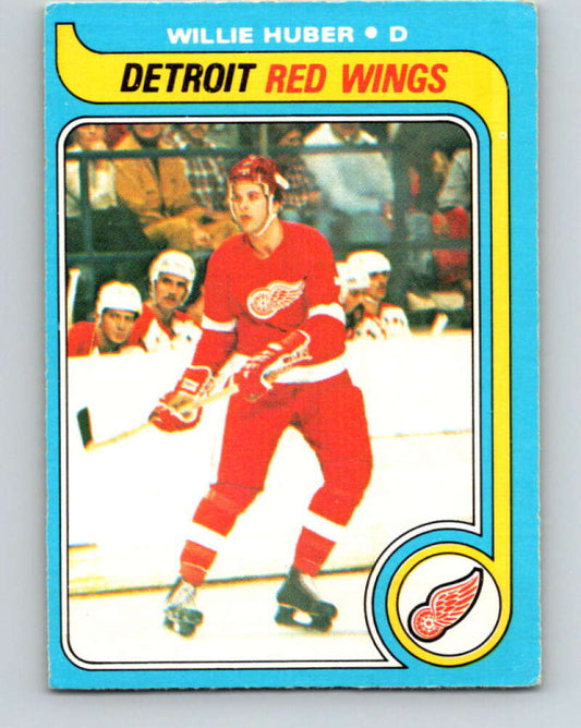 1979-80 O-Pee-Chee #17 Willie Huber  RC Rookie Detroit Red Wings  V16902