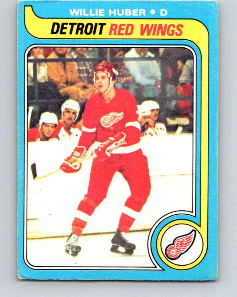 1979-80 O-Pee-Chee #17 Willie Huber  RC Rookie Detroit Red Wings  V16903