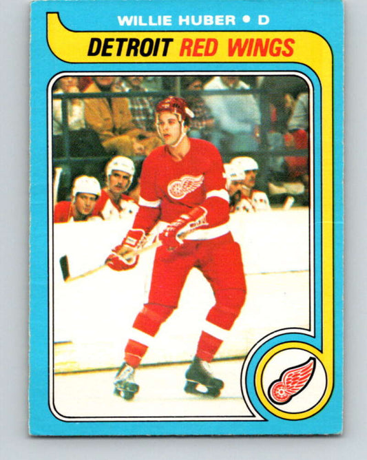 1979-80 O-Pee-Chee #17 Willie Huber  RC Rookie Detroit Red Wings  V16904