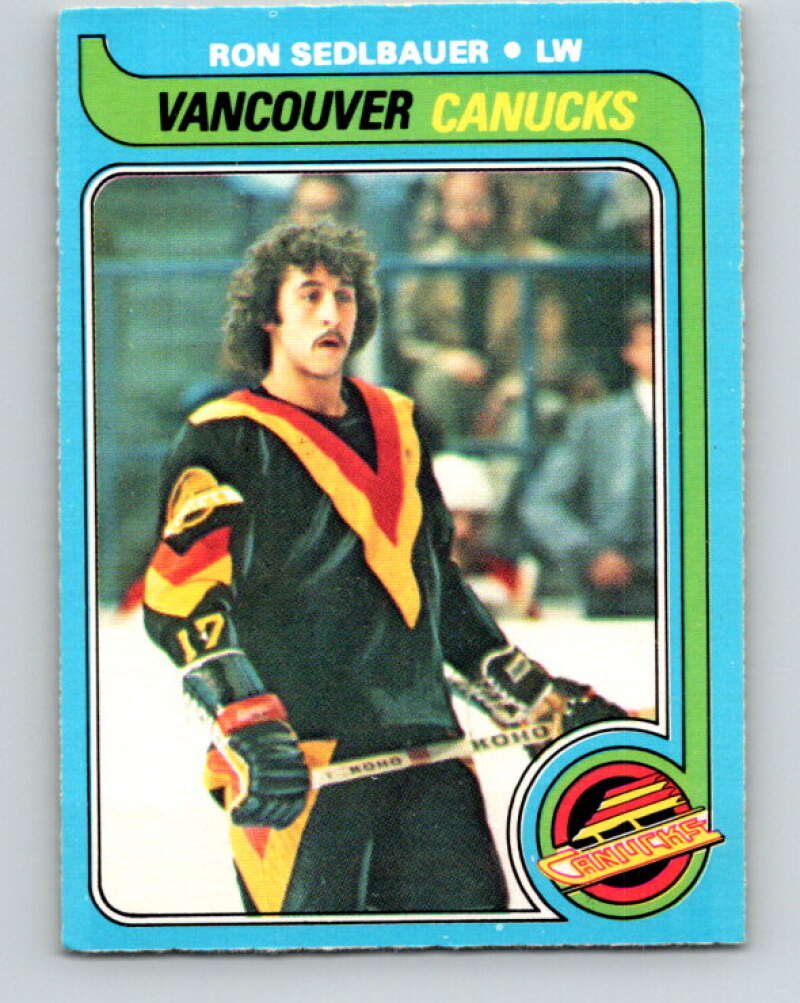 1979-80 O-Pee-Chee #19 Ron Sedlbauer  Vancouver Canucks  V16906