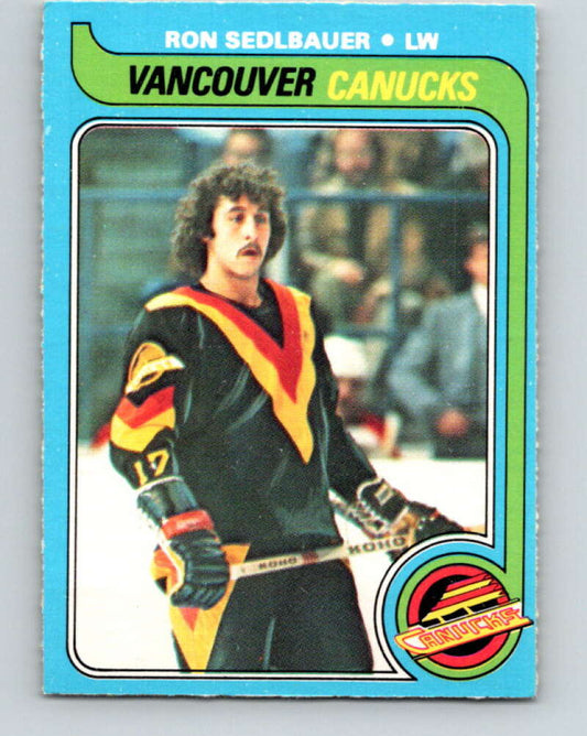 1979-80 O-Pee-Chee #19 Ron Sedlbauer  Vancouver Canucks  V16907