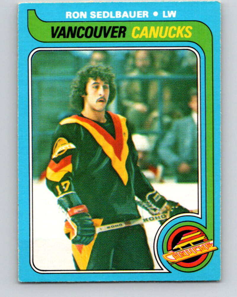 1979-80 O-Pee-Chee #19 Ron Sedlbauer  Vancouver Canucks  V16909