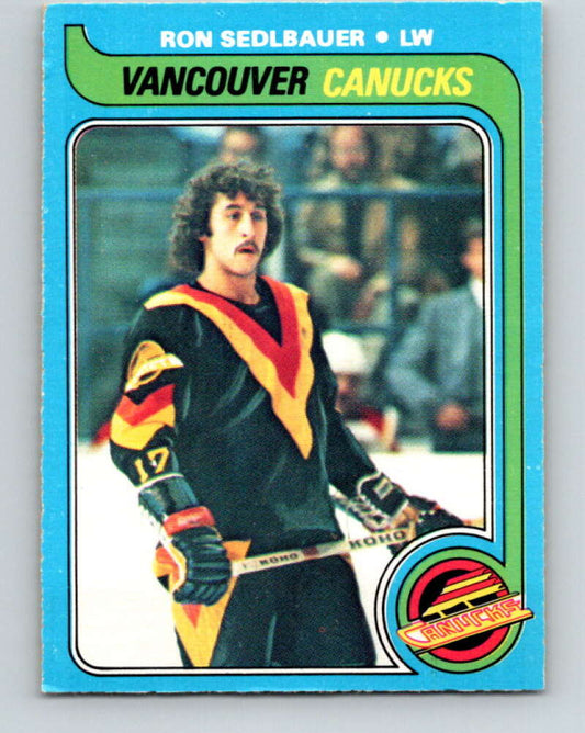 1979-80 O-Pee-Chee #19 Ron Sedlbauer  Vancouver Canucks  V16910