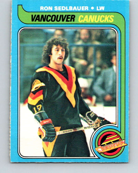 1979-80 O-Pee-Chee #19 Ron Sedlbauer  Vancouver Canucks  V16911