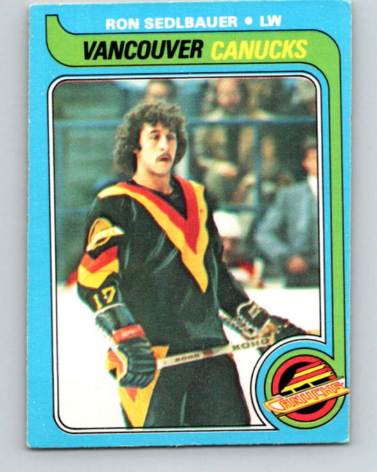 1979-80 O-Pee-Chee #19 Ron Sedlbauer  Vancouver Canucks  V16912