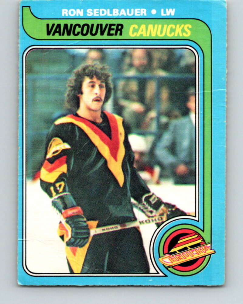 1979-80 O-Pee-Chee #19 Ron Sedlbauer  Vancouver Canucks  V16913