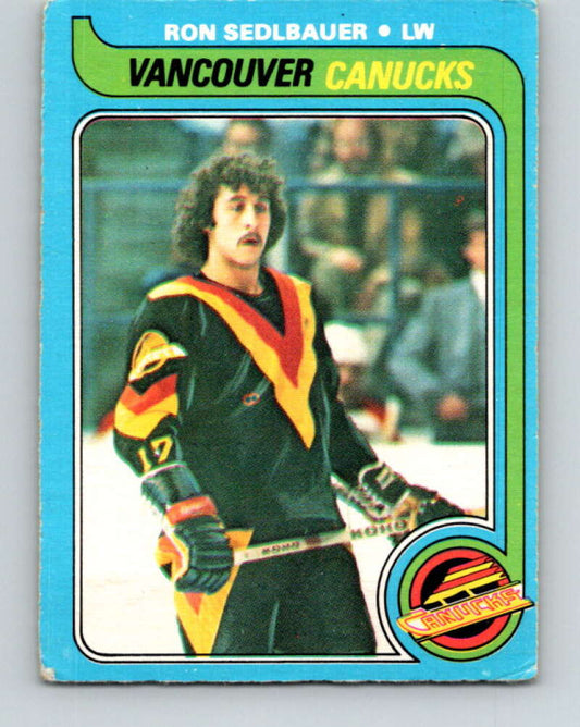 1979-80 O-Pee-Chee #19 Ron Sedlbauer  Vancouver Canucks  V16915