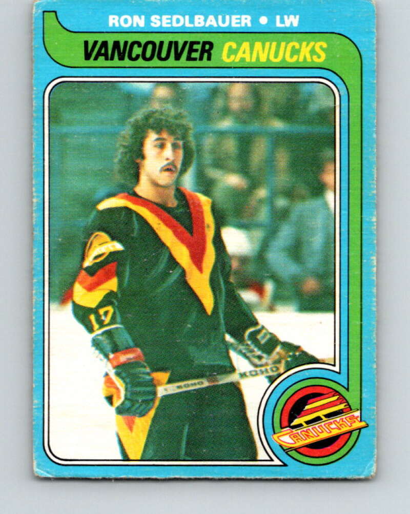 1979-80 O-Pee-Chee #19 Ron Sedlbauer  Vancouver Canucks  V16916