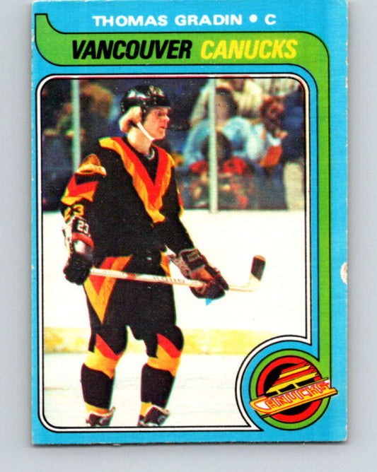 1979-80 O-Pee-Chee #53 Thomas Gradin  RC Rookie Vancouver Canucks  V17225