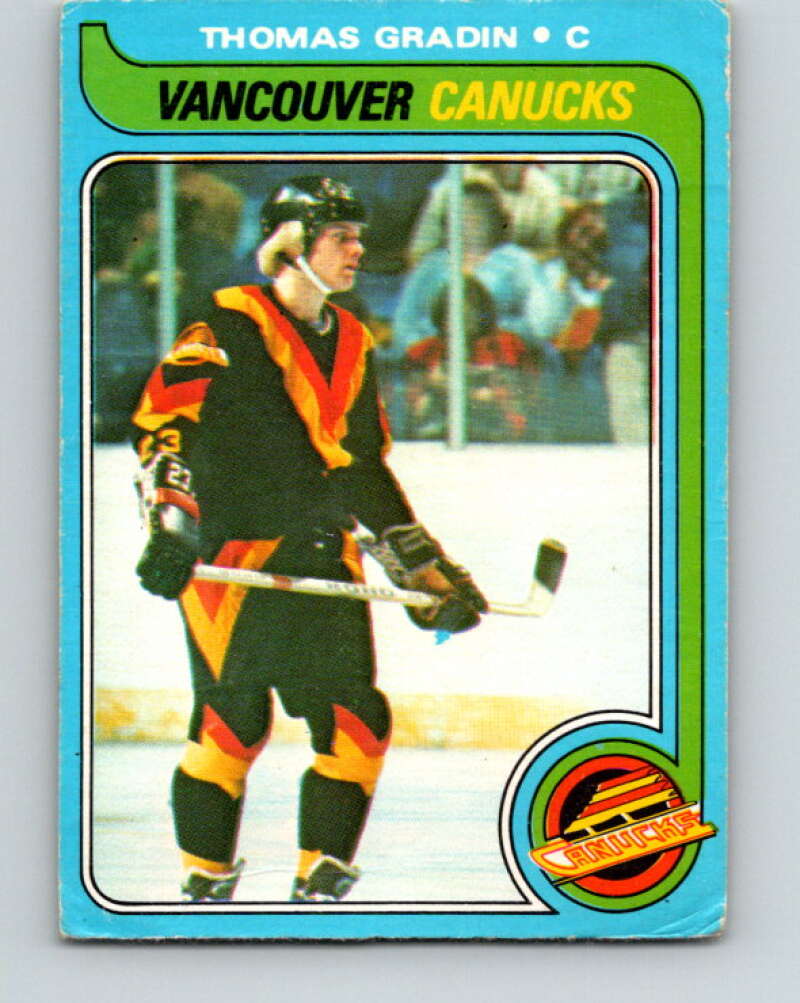 1979-80 O-Pee-Chee #53 Thomas Gradin  RC Rookie Vancouver Canucks  V17228
