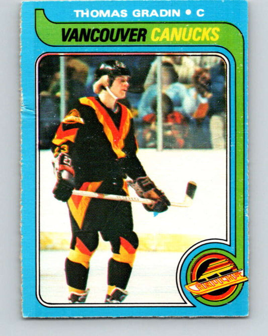 1979-80 O-Pee-Chee #53 Thomas Gradin  RC Rookie Vancouver Canucks  V17229