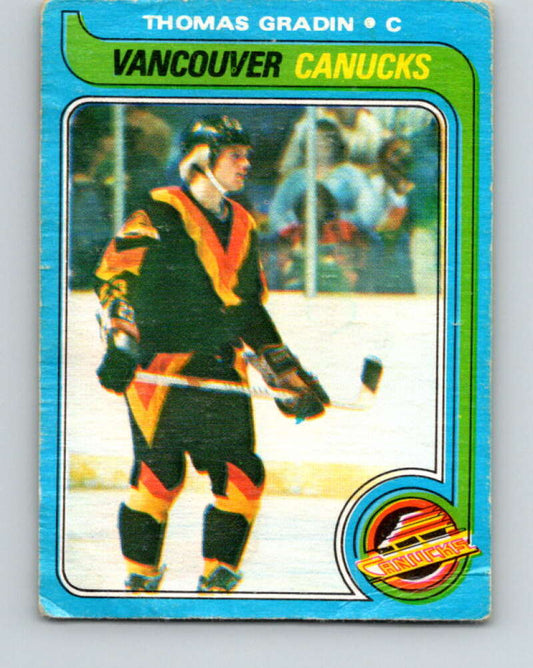 1979-80 O-Pee-Chee #53 Thomas Gradin  RC Rookie Vancouver Canucks  V17230