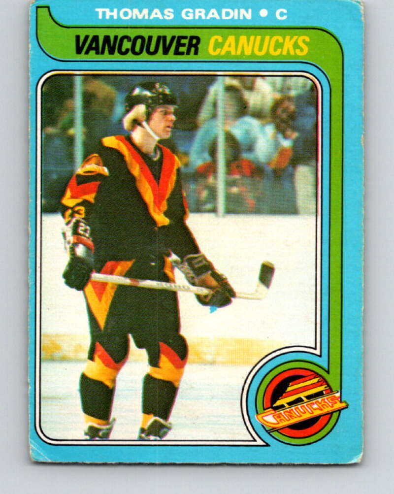 1979-80 O-Pee-Chee #53 Thomas Gradin  RC Rookie Vancouver Canucks  V17231